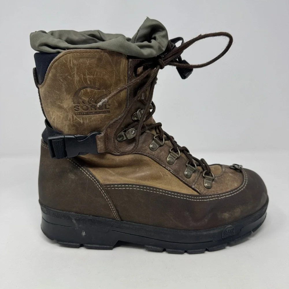Sorel‎ Conquest Waterproof Leather Winter Snow Cold Weather Boots Women's Size 8